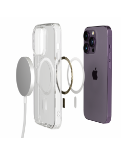 Cover Antiurto TPU+PC con MagSafe per iPhone 14 Pro Trasparente - UltraFlex PRO® 2