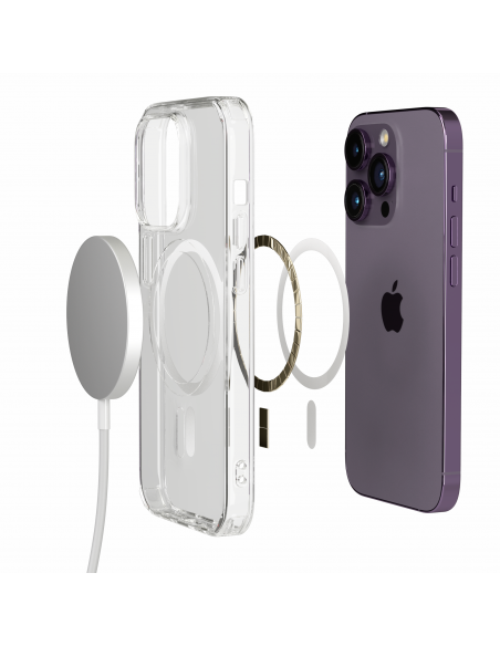 Cover Antiurto TPU+PC con MagSafe per iPhone 14 Pro Max Trasparente - UltraFlex PRO®