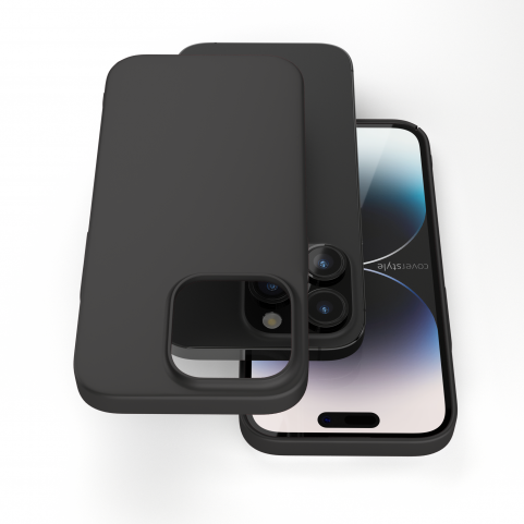 Cover Nera Opaca per iPhone 14 Pro Max - UltraSoft®