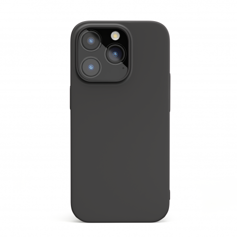 Mugust Custodia Opaca Per IPhone 12, Retro Trasparente Opaco, Cornice TPU Morbida, Protezione Integrale (nera)