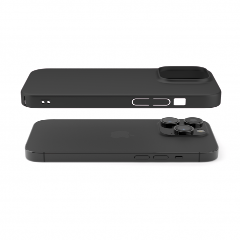 Cover Nera Opaca per iPhone 14 Pro Max - UltraSoft®
