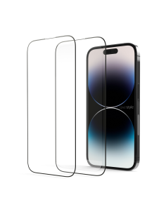 2x Pellicola in Vetro Temperato 3D per iPhone 14 Pro (6.1") - Kit 2 Pezzi - HyperGlass 3D®