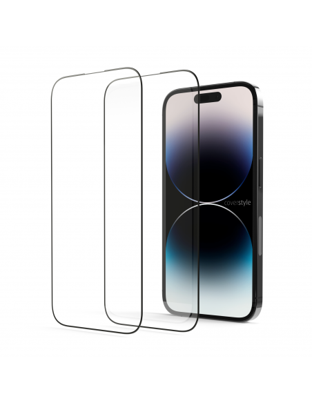 2x Pellicola in Vetro Temperato 3D per iPhone 14 Pro Max (6.7") - Kit 2 Pezzi - HyperGlass 3D®