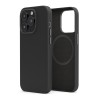 Cover in Eco Pelle Nera per iPhone 14 Pro Max + Supporto MagSafe - LeatherSoft PRO®