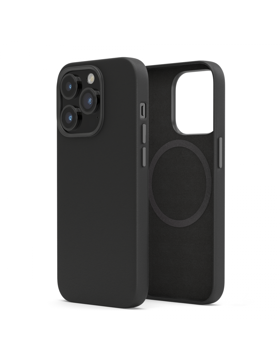 ANROD Custodia Portafoglio In Pelle PU Per IPhone 14 Pro Max – Con Cerniera, 5 Slot Carte, Supporto, Magnetica, Nera