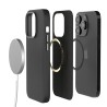 Cover in Eco Pelle Nera per iPhone 14 Pro Max + Supporto MagSafe - LeatherSoft PRO®