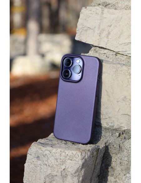 Custodia Niunisi Per IPhone 14 Pro: Cover Rigida Opaca Viola Notte, Con Vetro Temperato E Protezione Fotocamera, 6,1''