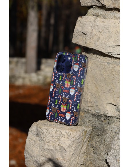 Custodia di Natale Trasparente per iPhone 14 Pro Max - DesignFlex®