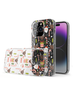 Custodia di Natale Trasparente per iPhone 14 Pro Max - DesignFlex® 2