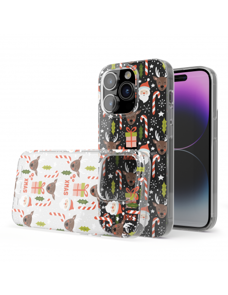 Custodia di Natale Trasparente per iPhone 14 Pro Max - DesignFlex®