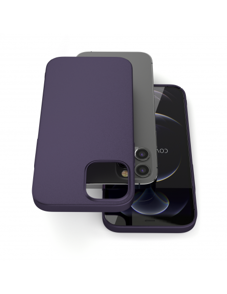 Cover Viola Scuro per iPhone 12 Pro - UltraSoft®