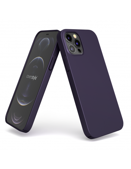 Cover Viola Scuro per iPhone 12 Pro - UltraSoft®
