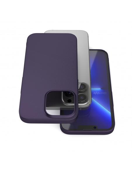 Cover Viola Scuro per iPhone 13 Pro - UltraSoft®