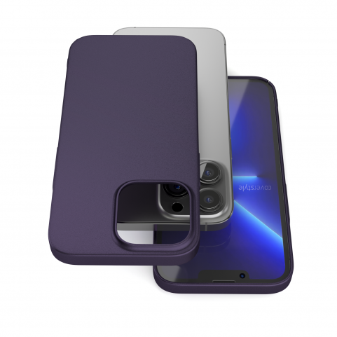 Cover Viola Scuro per iPhone 13 Pro Max - UltraSoft®