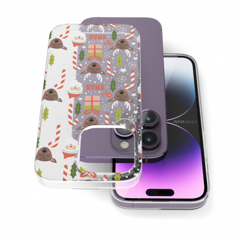 Custodia di Natale Trasparente per iPhone 14 Pro Max - DesignFlex®