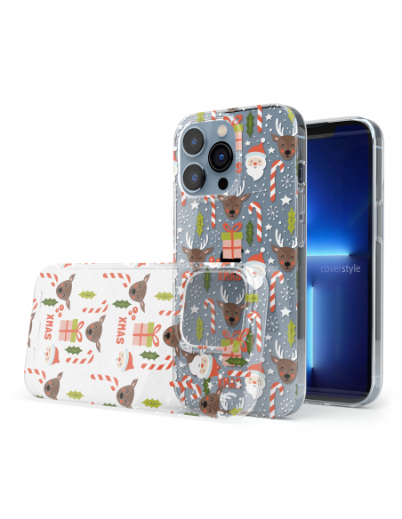 Custodia di Natale Trasparente per iPhone 13 Pro - DesignFlex®