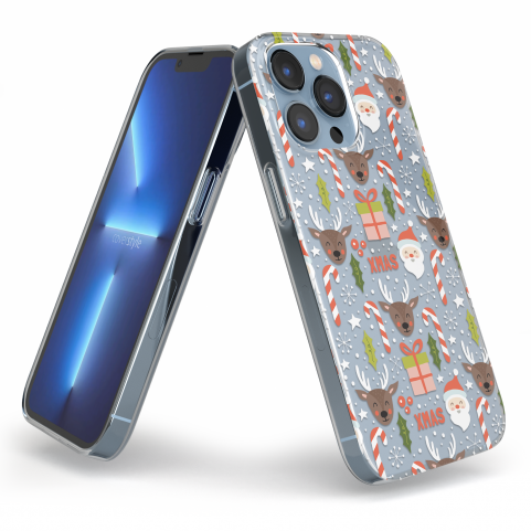 Custodia di Natale Trasparente per iPhone 13 Pro Max - DesignFlex®