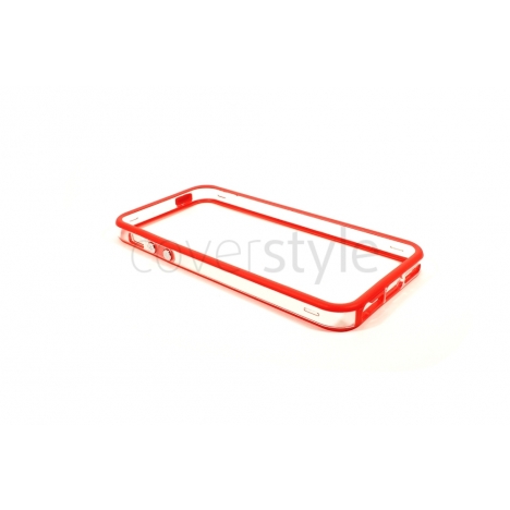 Bumper Bicolore Rosso/Trasparente per iPhone 5 - Serie Advanced
