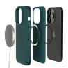 Cover in Eco Pelle Verde per iPhone 14 Pro + Supporto MagSafe - LeatherSoft PRO®