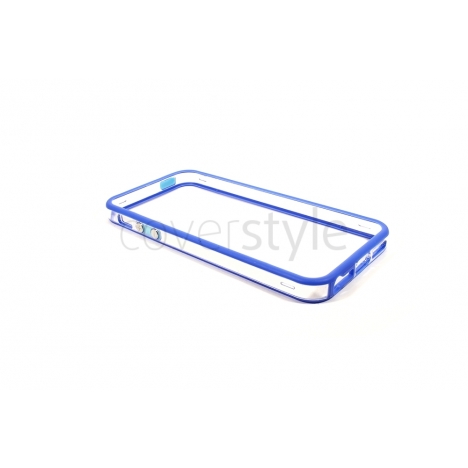 Bumper Bicolore Blu/Trasparente per iPhone 5 - Serie Advanced