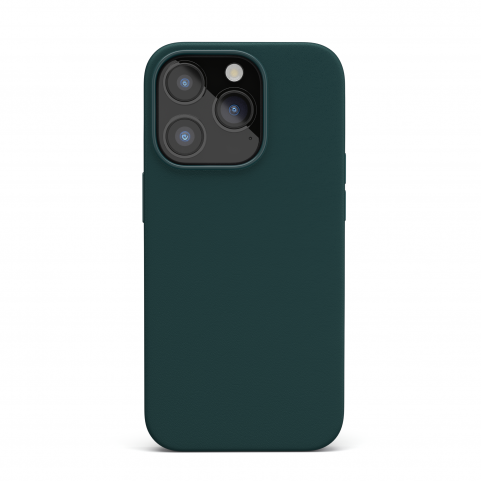 Cover in Eco Pelle Verde per iPhone 14 Pro Max + Supporto MagSafe - LeatherSoft PRO®