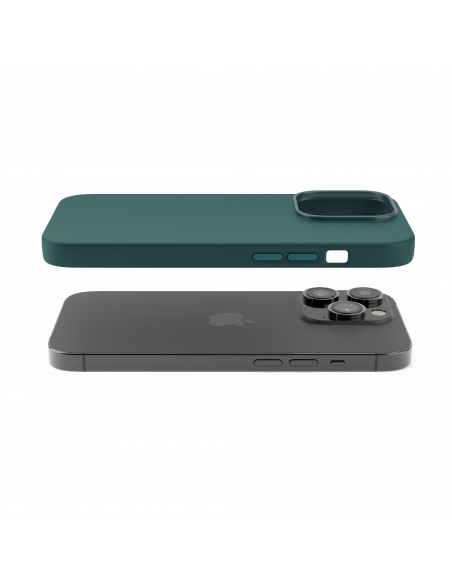 Cover in Eco Pelle Verde per iPhone 14 Pro Max + Supporto MagSafe - LeatherSoft PRO®