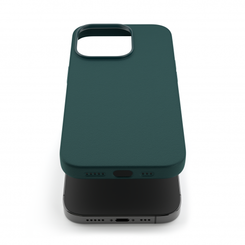 Cover in Eco Pelle Verde per iPhone 14 Pro Max + Supporto MagSafe - LeatherSoft PRO®