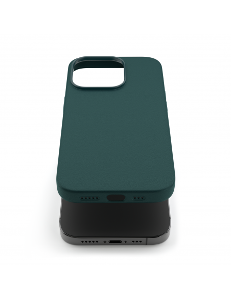 Cover in Eco Pelle Verde per iPhone 14 Pro Max + Supporto MagSafe - LeatherSoft PRO®