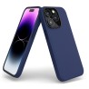 Cover in Eco Pelle Blu per iPhone 14 Pro Max + Supporto MagSafe - LeatherSoft PRO®