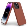 Cover in Eco Pelle Marrone per iPhone 14 Pro Max + Supporto MagSafe - LeatherSoft PRO®