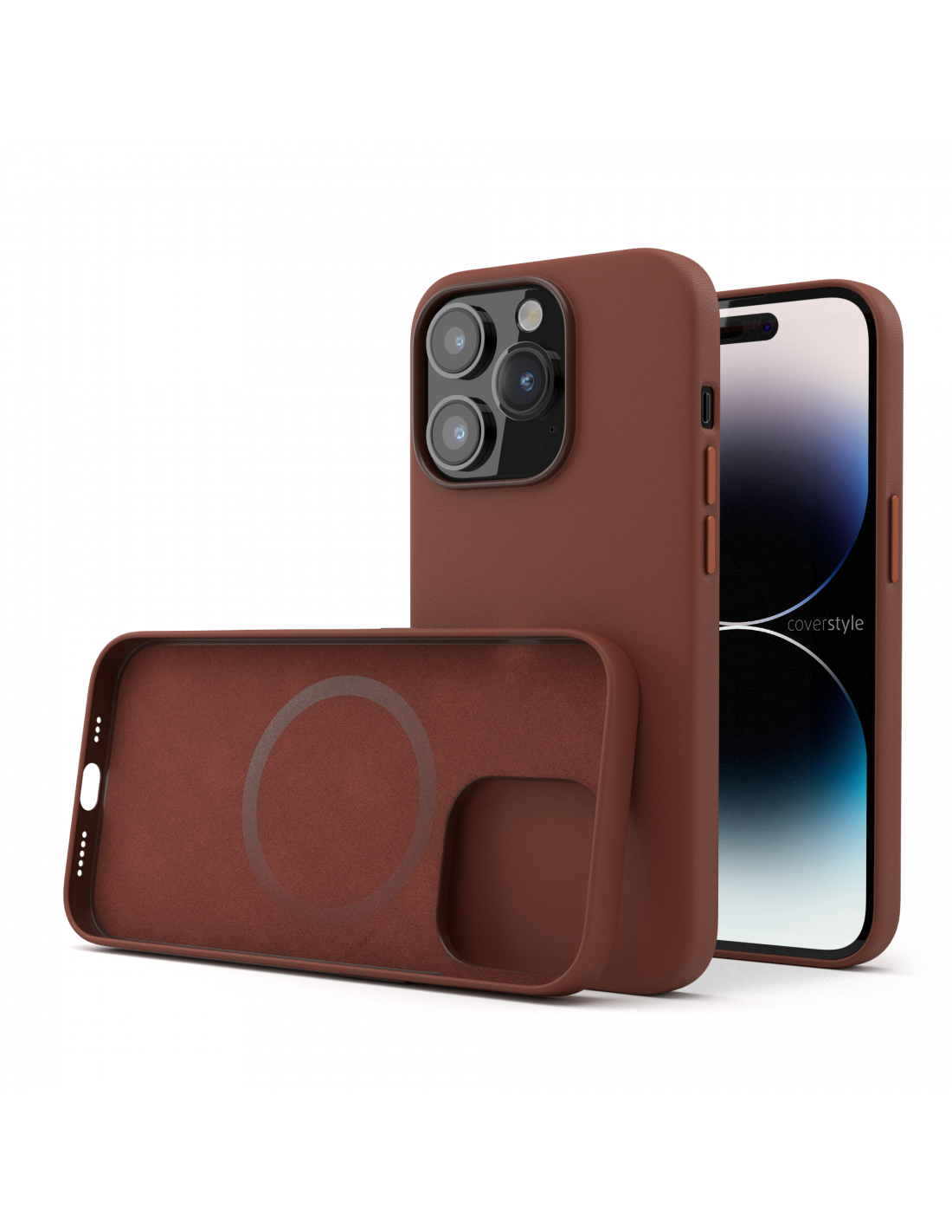 Logo View Custodia Per IPhone 14 Pro Max – Pelle Sintetica, Magnetica, Compatibile MagSafe, Resistente Agli Urti - 5