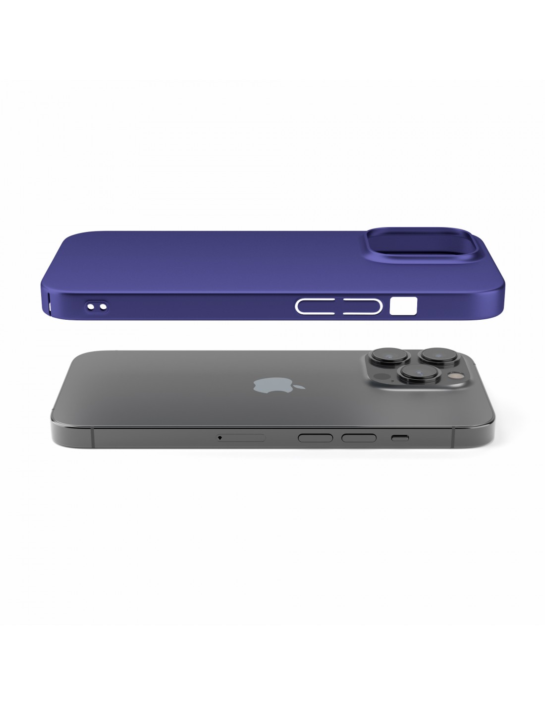 Custodia Per IPhone 13 Pro Max, Morbida TPU Sfumato Viola/blu, Ultra Sottile Antigraffio E Antishock, Cover 6.7 Pollici
