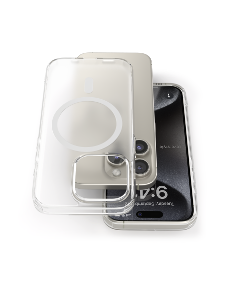 Cover Opaca Antiurto TPU+PC con MagSafe per iPhone 15 Pro Max - UltraFlex PRO MAT®