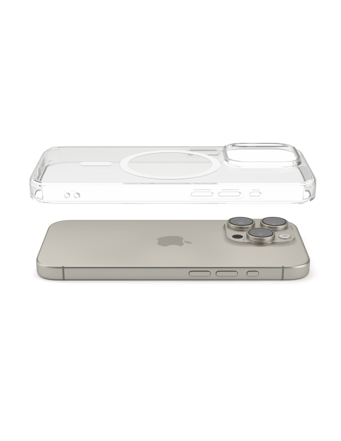 Helssitot Protezione per fotocamera magnetica per iPhone 12, con pellicola protettiva, compatibile con MagSafe, Anti Yellowing, PC trasparente, antigraffio, silicone, antiurto, per iPhone 12, colore