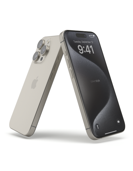 2x Pellicola in Vetro Temperato 3D per iPhone 15 Pro Max (6.7") - Kit 2 Pezzi - HyperGlass 3D®