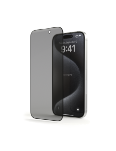 Kit 2x Pellicola Privacy in Vetro Temperato 3D per iPhone 15 Pro Max (6.7") - HyperGlass 3D® 2