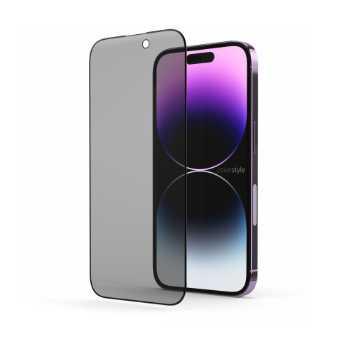 Kit 2x Pellicola Privacy in Vetro Temperato 3D per iPhone 14 Pro Max (6.7") - HyperGlass 3D®
