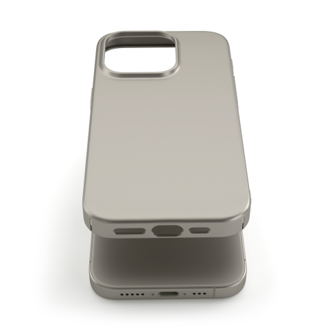 Cover Titanio Naturale Opaco per iPhone 15 Pro Max - UltraSoft®
